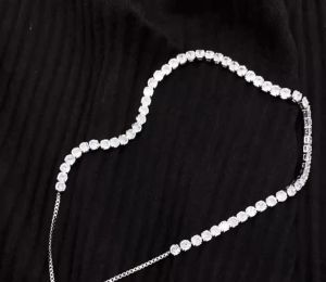 Lắc tay bạc đính đá cá tính trang sức nữ cao cấp ý 925 - 9L2 Lắc tay bạc Phúc Minh Jewelry đính đá cá tính dây rút có thể điều chỉnh Vòng tay bạc S925 Lắc tay bạc CDE đính đá cá tính White Subtle Bracelet Silver Bạc ta cao cấp