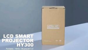 LONAISCI HY300 Mini WiFi Projector Full HD Home Theater Portable 4k Projector Support Smartphone Screen Sync