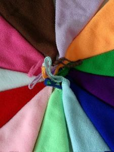 Khăn Vuông Siêu Thấm Nước Có Móc Treo Cho Trẻ Em Khăn Lau Mặt Khăn Tay Dệt Kim Dễ Thương Thấm Hút Khăn Lau Nhà