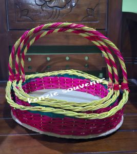 keranjang parsel model ombak/gunungan isi 3 pcs