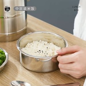 ❤️[Stok Sedia] ❤️ Bekas Makanan Tengah Hari Termos Vakum Keluli Tahan Karat / Pembawa Makanan