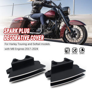 For Harley Touring M8 Softail Fat Boy Breakout Street Bob Low Rider 2018-2024 Motorcycle Finned Spark Plug Covers