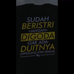 GS - Oversize SUDAH BERISTRI // Kaos Pria Cotton Combed 24s