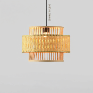 SANGEJIANGREN | New Chinese Style Zen Bamboo Pendant Light