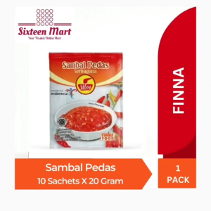 Finna Chili (Sambal ULEG) Pack 10 sachets x 20gram OR Jar Bottle 180gram AVAILABLE ALL VARIAN (SG)