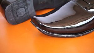 Sepatu PDH Dinas Aladin Pendek Denawari - Kulit Asli Kilap Tanpa Menyemir
