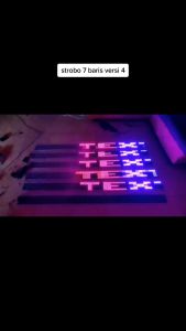 MODUL LAMPU STROBO TEXT 7 BARIS VERSI 4