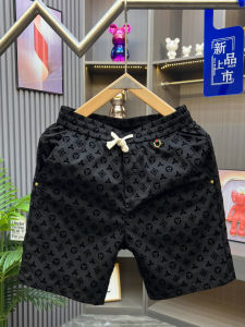 Quần Short in Họa Tiết Lụa Mỏng Mùa Hè Cho Nam Quần Dài Thường Ngày Thoáng Khí Nhanh Khô Đi Biển Quần Dài Ống Đứng Cạp Vừa