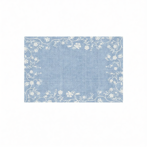 YUNHAOBUYI | Blue Cream Style Carpet Easy-care Dirty-resistant