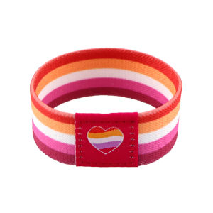 Bandai | Custom Elastic Polyester Wristband Rainbow Sweatband Sport Wrist Strap Heat Transfer Logo Promotional Wristlet