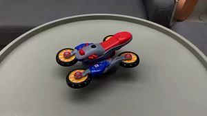 Electric universal car stunt spinning motorcycle morphing car light music electric kids toys