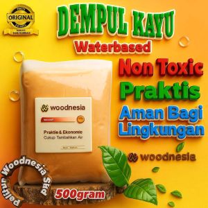 Dempul Air Wood Filler  Kayu Jati Mahoni Woodnesia 500ml Waterbase Plamur Kayu Number one Woodstain