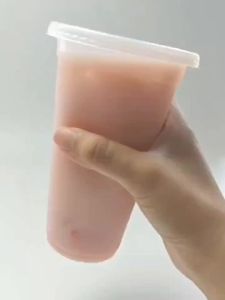 Bộ 50 Cốc Nhựa Dùng Một Lần Có Nắp Đậy Cho Cà Phê Sữa Lắc Đồ Uống Lạnh Kích Thước 360/500/700Ml Lý Tưởng Cho Tiệc Dã Ngoại Ngoài Trời Sinh Nhật Đồ Dùng Tiệc Cưới