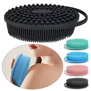 JUSTODO Body Exfoliating Silicone Home Bath Brushes: Skin Remover Tool Body Scrubber Set Bath Sponge Scrubber Shower Brush