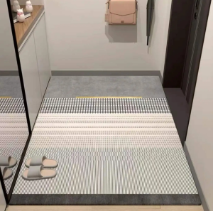 VIKAMA crystal Blankets Scandinavian Style Entry Floor Mats Entrance Wear-resistant Non-slip Foot Mats Crystal Velvet Floor Mats