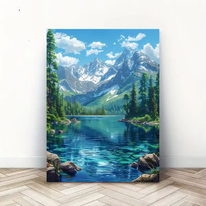 Landscape Jigsaw Puzzle 500/1000/1200/2000PCS Scenic Snow Mountain Forest Lake Stress Relief Puzzle Wall Art Decor Gift