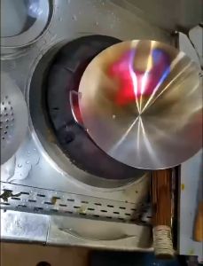 Chảo inox chống dính nhám 2 quai - Chảo inox cao cấp dùng trong phòng bếp nhà hàng (Tặng 1 Chồi Chùi Chảo)