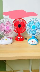 Kipas meja Karakter merek Welhome Portable Mini 10 inch Kipas Dinding Tembok