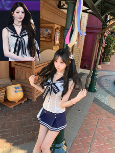 School Style Japanese Sailor Suit Women 2 Pieces