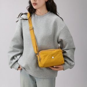 Túi Đeo Vai Đơn Nhiều Lớp Thời Trang Nhẹ Đa Năng Bằng Vải Oxford Túi Đeo Chéo Đi Làm Túi Vuông Nhỏ Túi Đeo Vai Thường Ngày