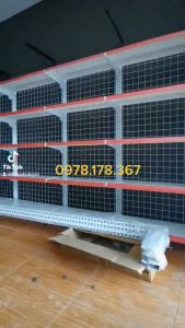 Kệ siêu thị lưng lưới Vinatech cao cấp - Dài 1.2m x Cao 1.8m x 5 tầng