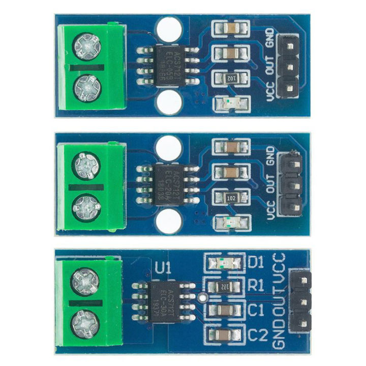 Hall Current Sensor Module ACS712 module 5A 20A 30A Hall Current Sensor ...