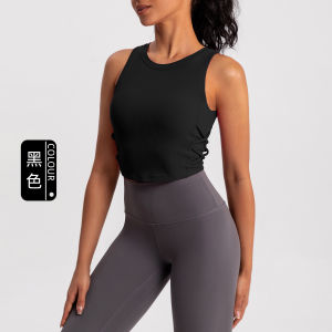 New 2024 Womens Sports Bra with Chest Pad Naked Sensation Beautiful Back Yoga Vest Running Training Fitness Top Moisture Wicking Quick Dry Ultra Elastic Breathable Nylon Yoga Clothing