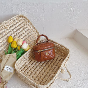 Kids Bag New Arrival Fashion Quilted Chain Girls Handbag Western Style Internet Celebrity Messenger Bag Little Girl Coin Purse