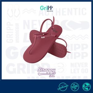 GriPP - Strappy Maroon Sandal Jepit Tali