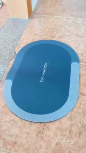 Thảm chùi chân Silicon 4 lớp mẫu trơn hình chữ nhật để nhà tắm lối cửa ra vào  trang trí quán xá spa