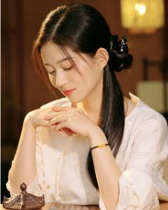 ZHOU LIU FU 周六福 24K Solid Gold Bracelet Pure Gold Black Braided Charm Bracelet Lucky Sanskrit Auspicious Blessing Chain Gifts for Women Men Friend Anniversary Birthday 17+6cm A1714664