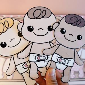 Baby doll dress up activity paper dolls busy book