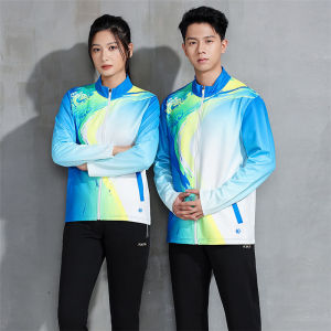 Long Sleeve Badminton Uniform Set for Men And Women Outdoor Sports Ping Pong Training Competition Indoor Fitness Fan Gear