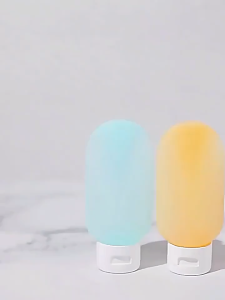 Candy-Colored Travel Bottle Set (3 x 60ml) Refillable Bottles for Shampoo or Skincare