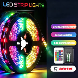 USB RGB LED Strip Lights12 LEDs/M Multi Color Light with Remote Control for BedroomKitchenHome Decor & Party Ambient Lighting
