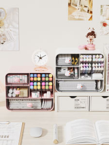 Desktop Storage Storage Box Multi-Layer Drawer Dormitory Desk Storage Rack Student Childrens Pen Container Stationery Sundries