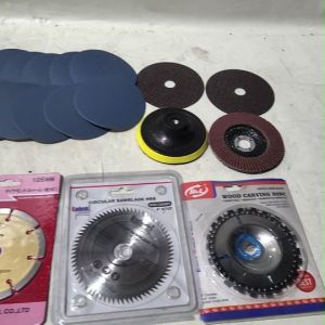 Paket Komplit Mata Potong Gerinda Kayu Poles 4 inch