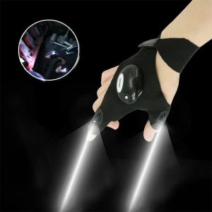 Fishing Equipment Accessories Glove With Led Fingerless Cycling Gloves With Lights Gloves for Light Fingers Mittens Apparel