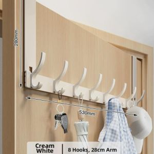 OME | No-Drill Space Aluminum Hooks For Bathroom and Bedroom Storage