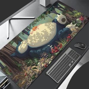 Bandai | Mouse Pad Gaming Accessories PC Anime Gamer XXL P-pokemonS S-snorlax Computer Desk Mat Laptop Varmilo Keyboard Rug Cute Mousepad