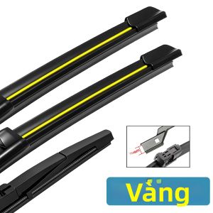 Lancia Musa 350 (2008-2013) Cần Gạt Nước Kính Chắn Gió Phía Trước Giao Diện 19mm Im Lặng Ổn Định Cao Su Bền Bỉ Cần Gạt Nước Xe Hai Chiều