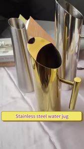 【Vodool Auto Center】1.5L Stainless Steel Fruit Juice Pitchers Large Capacity Wine Divider Containers Portable Creative Exquisite Reusable Bar Restaurant Supplies