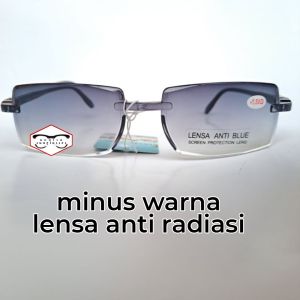 Kacamata minus warna anti radiasi untuk pria dan wanita