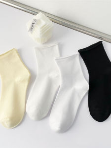 MOULIQIN | Women Fashion Cotton Mid-Calf Socks Black