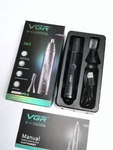 VGR | Máy Cắt Lông Mũi Và Tỉa Lông Tai Điện 2 Trong 1 VGR Có Thể Rửa Được Dành Cho Nam & Nữ Có Thể Sạc Lại Dùng Được Cho Cả Râu Và Lông Mày