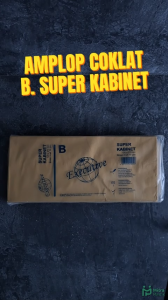 Amplop Coklat B Super Kabinet isi 100 pcs / Amplop Gaji Gajian Uang Besar
