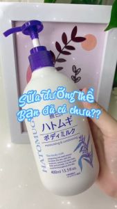 Sữa Dưỡng Thể Ban Đêm Hatomugi The Body Milk Hạt Ý Dĩ Nhật Bản Chai 400ml