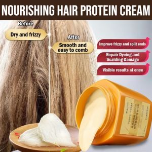 Amino Acid Essence Luxury Nourishing Hair Protein Cream Compliant Protein Repairing Cream Protein Straightening Cream  Extra Nourishment Long-Lasting Fragrance