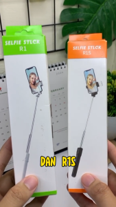 Tongsis R1 Selfie Stick NON LED 3in1 Stand Holder Handphone Tripod Mini Monopod dengan Remote Bluetooth Shutter Tripod Mini Aluminium Alloy Plastik ABS Ringan dan Stabil untuk Foto Video Live
