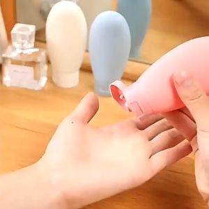 Botol Lotion Sabun Shampoo Refill Isi Ulang Travel Toiletries Kit Refffil Oval SH AG07